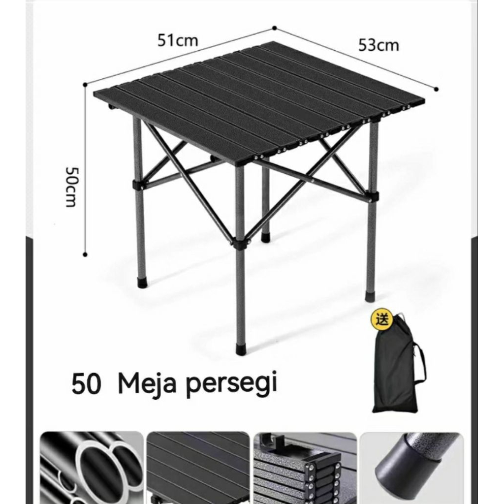 meja camping portable meja lipat outdoor camping/berkemah MI