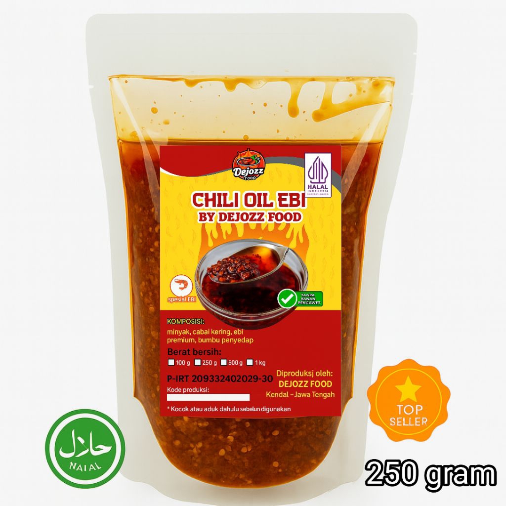 

Chili Oil Ebi Minyak Cabai Teja Asli Halal 250gram