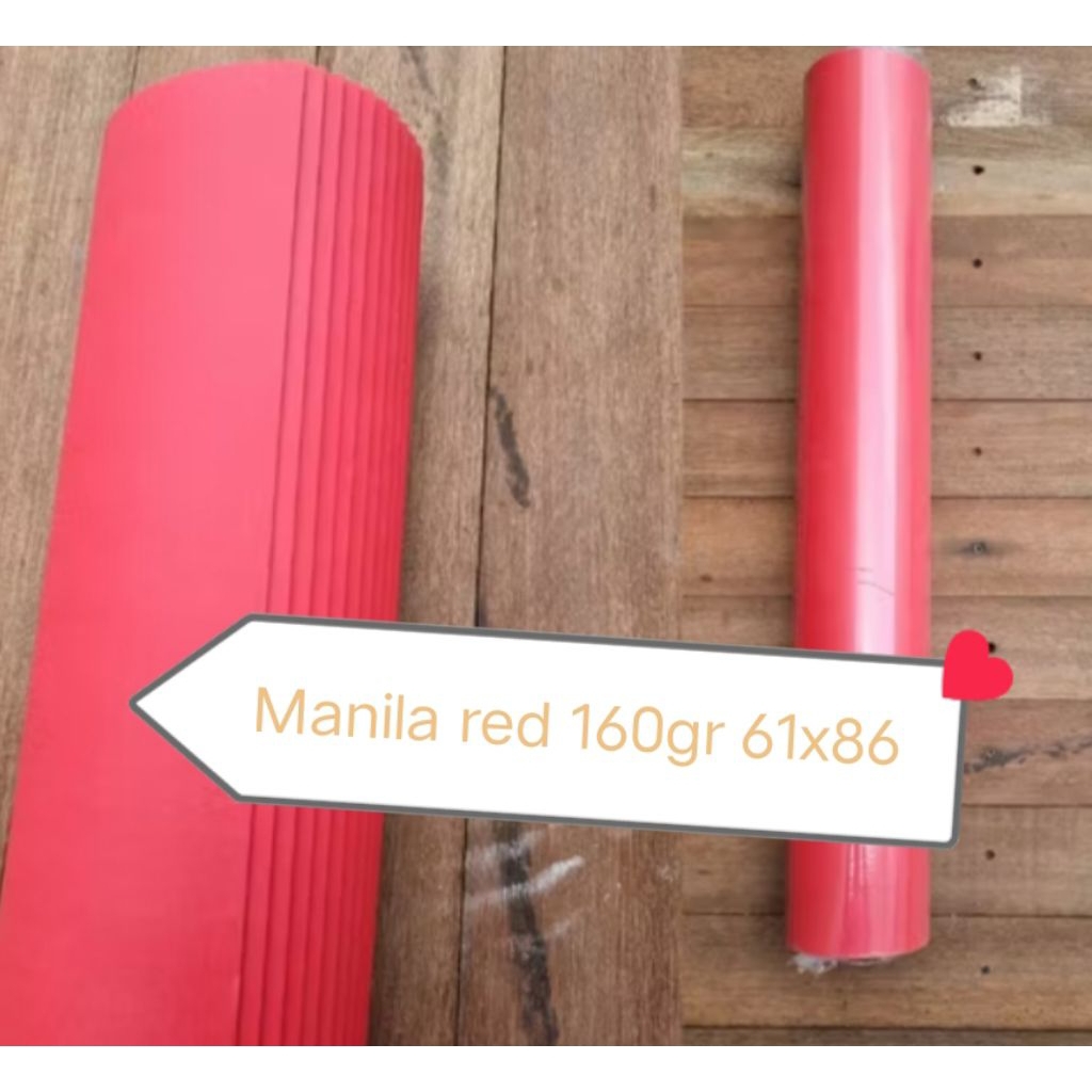 

karton manila red/merah bendera 160gr 61x86