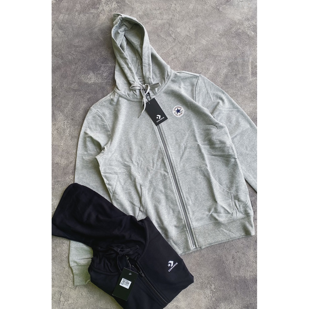 zip hoodie jaket converse all star chevron original