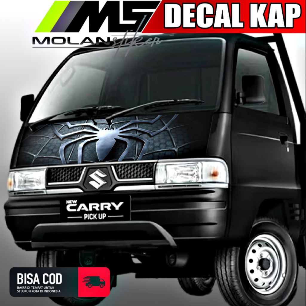 Decal Sticker Striping Variasi Kabin Depan Suzuki Carry Futura & Mitsubishi Colt T120SS Decal Kap/Ka
