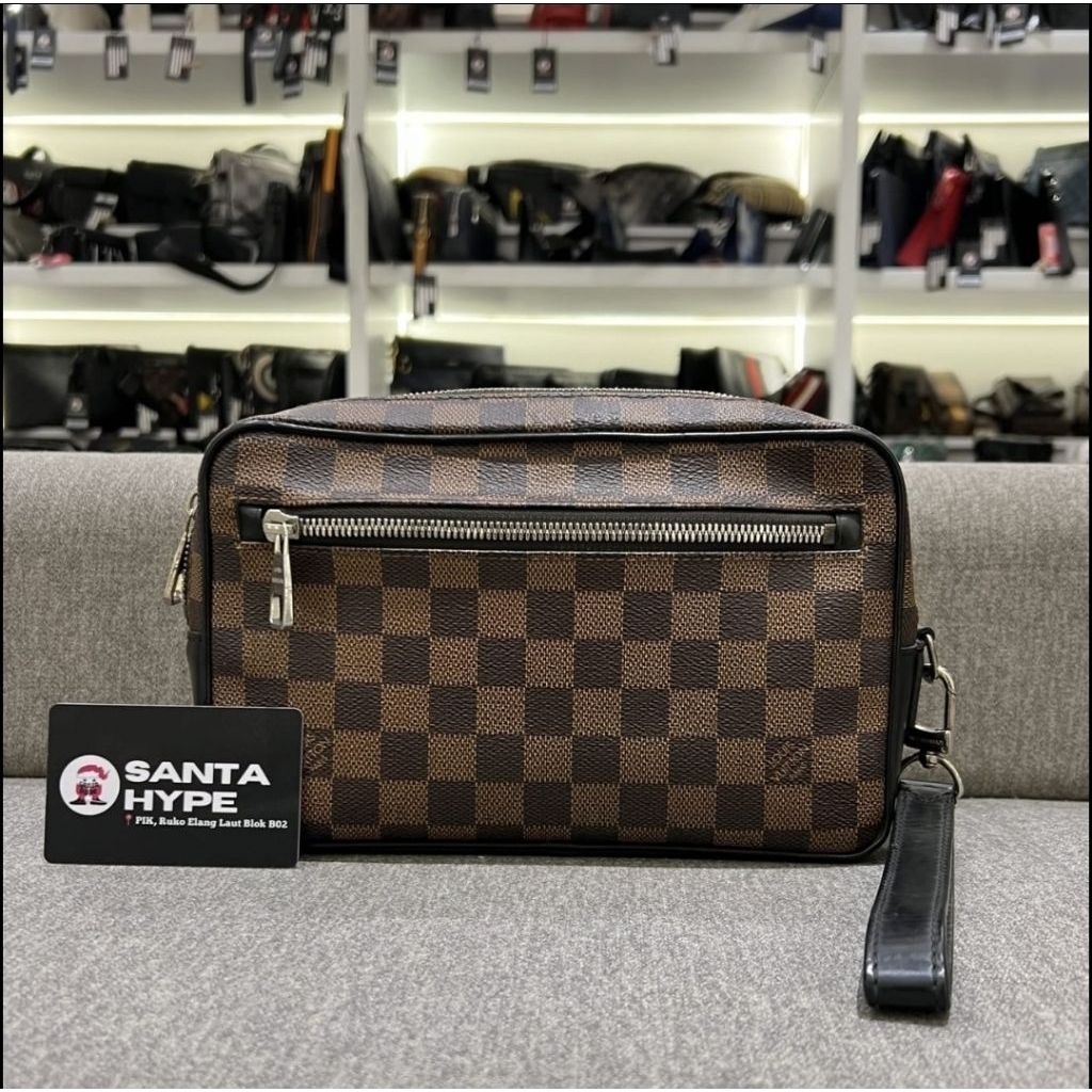 Louis Vuitton Brown Damier Kasai Pouch
