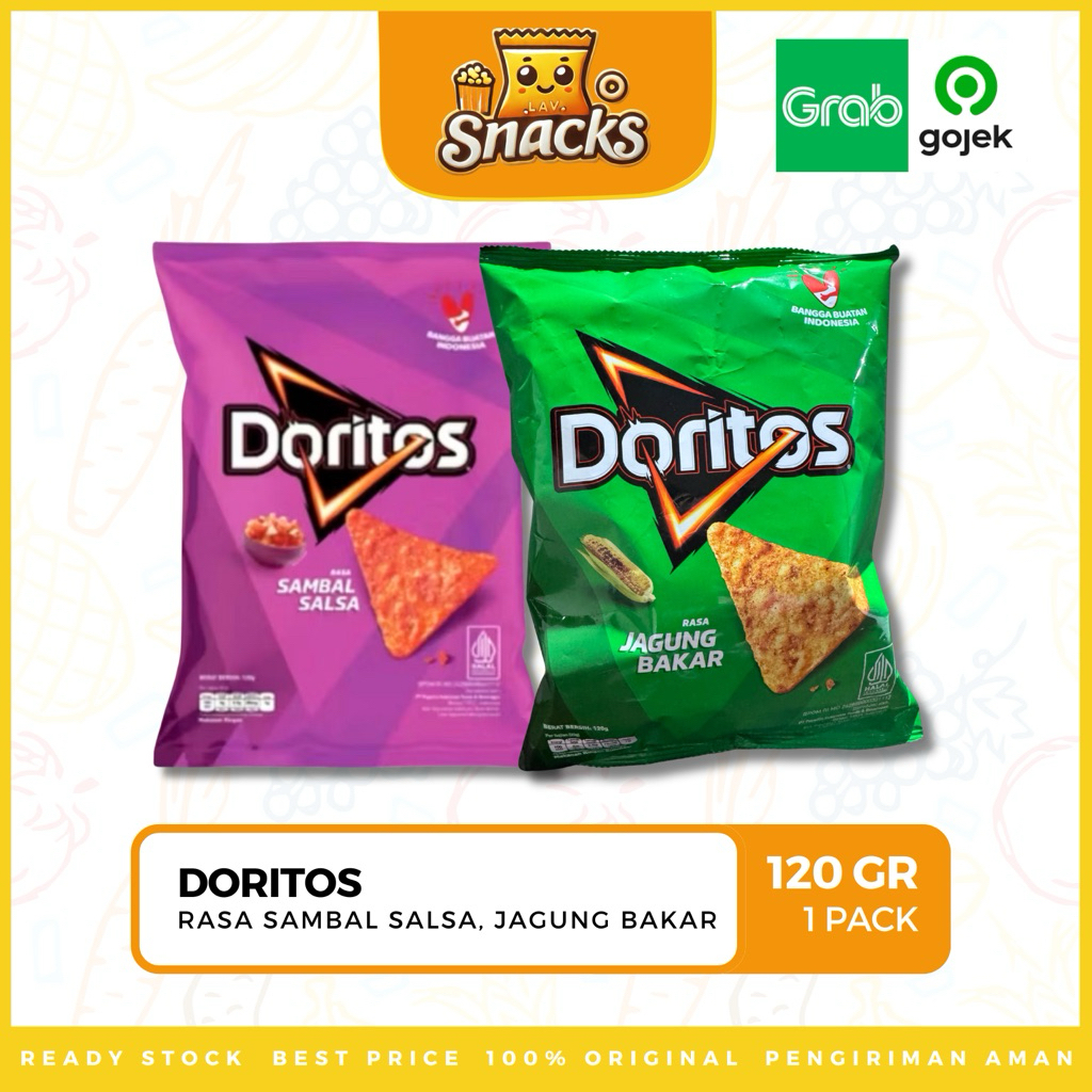 

Lav.Snacks︱Doritos Jagung Bakar / Sambal Salsa 120GR - 1 PACK