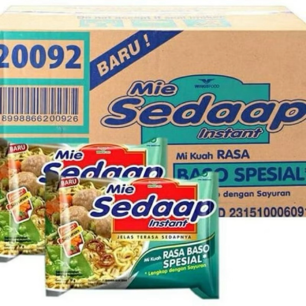 

1 Dus Isi 40 Bungkus MIE SEDAAP BASO SPESIAL 77 gram