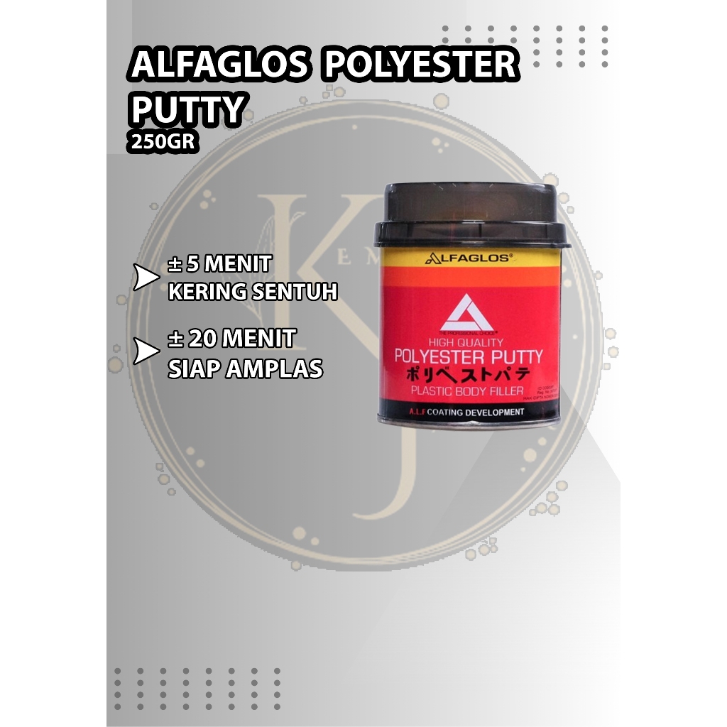 Alfaglos Polyester Putty 250 Gr - Dempul Mobil