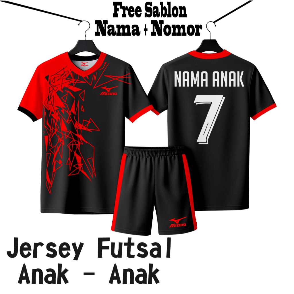 Buttercupple Gratis Sablon Baju Bola Anak Free Sablon Nama + Nomor Baju Bola Anak Laki Laki