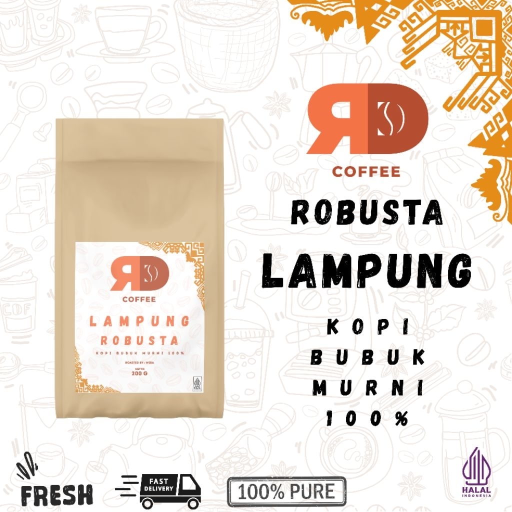 

Kopi Lampung Robusta ( KOPI BUBUK MURNI 100% ).