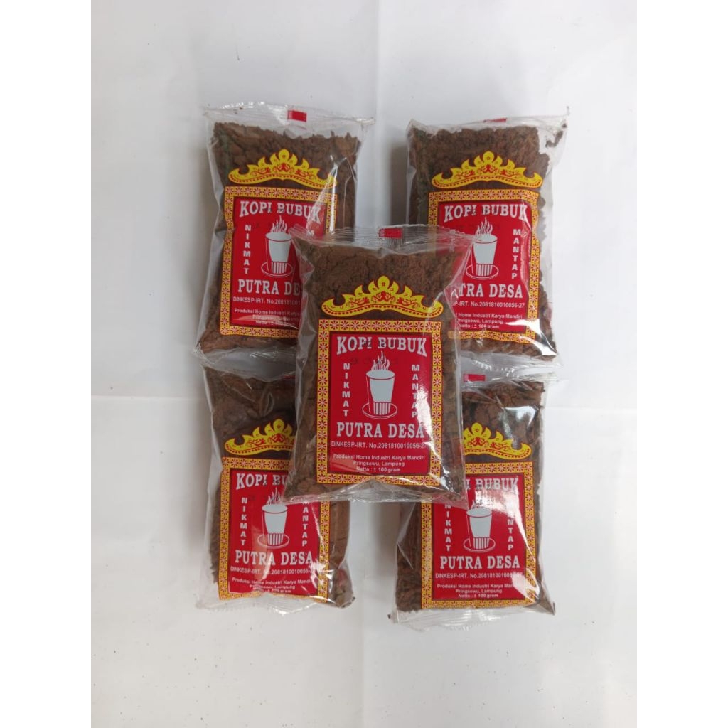 

Kopi Bubuk Lampung Putra Desa 500gr ( 5pcs 100gr)