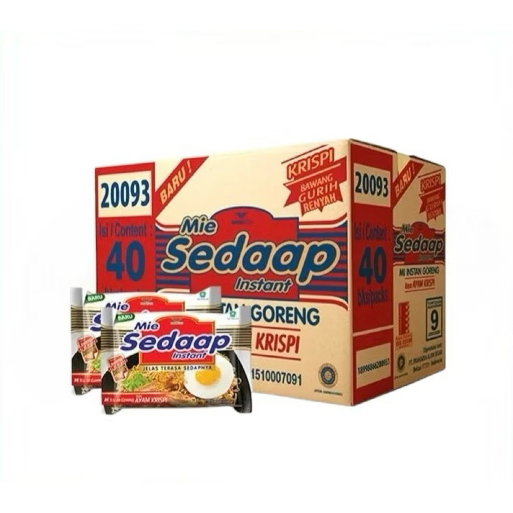 

1 Dus Isi 40 MIE SEDAAP INSTAN GORENG AYAM KRISPI 88 gram