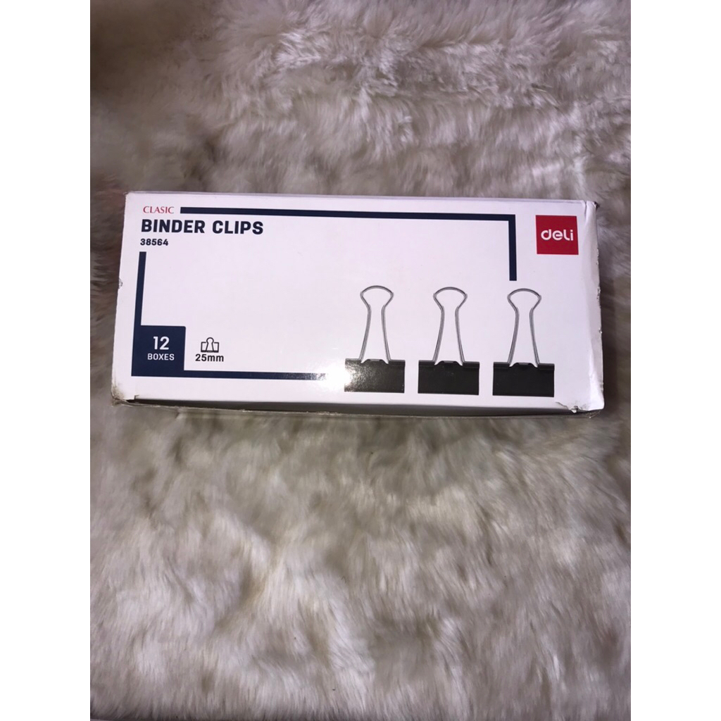 

(Lusin) Binder Clip/Clips/Penjepit Kertas No.111 Deli/25mm