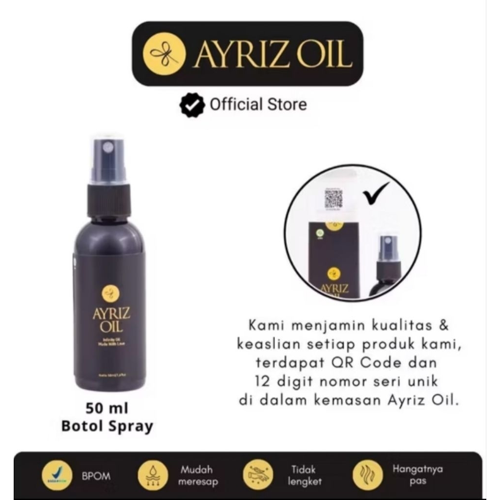 0𝗢𝗥𝗜𝗚𝗜𝗡𝗔𝗟 Ayriz Oil Travel Size 100ml - Original 100% Minyak Balur Nusantara - Minyak Urut - Minyak 