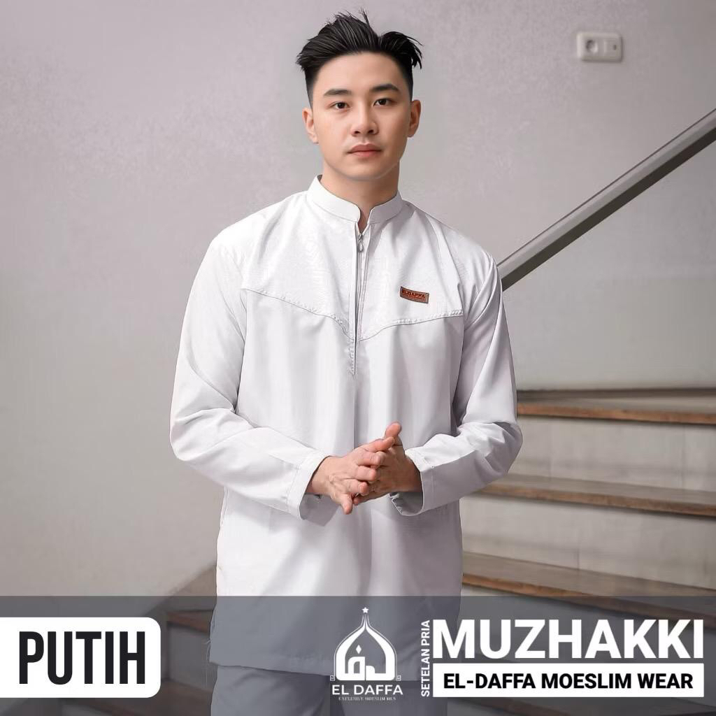 Kurta Pakistan Setelan Kurta Pakistan MUZHAKKI Setelan Koko Kurta Pakistan -Baju Koko Dewasa Premium