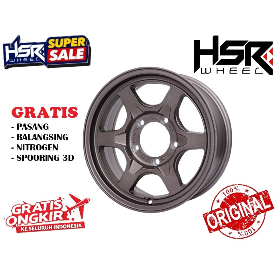VELG MOBIL KATANA,FEROZA,TAFT ,JIMMY R16 TYPE HSR STY TERBARU