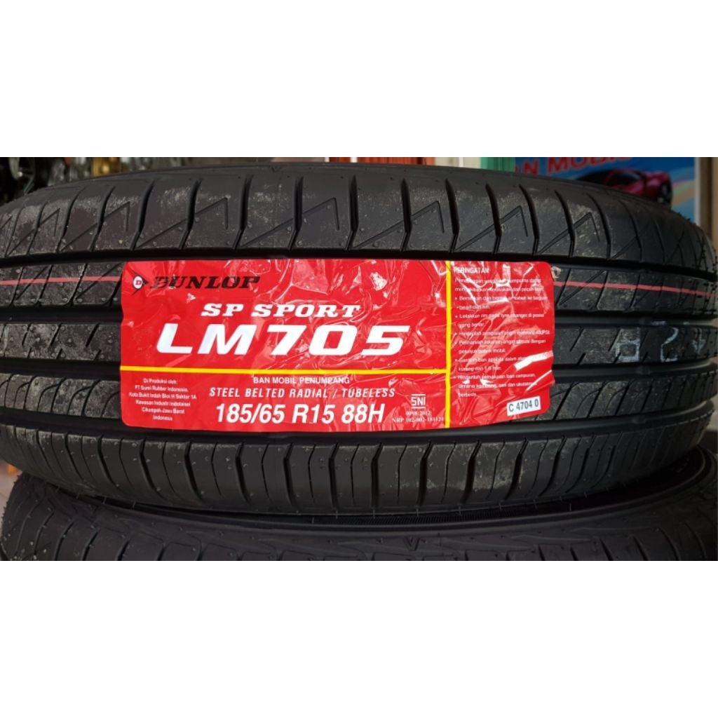 Ban Dunlop 185 65 r15 Lm705 nik 2025 buat Ertiga.Mobilio.Freed.Livina.Veloz Dll