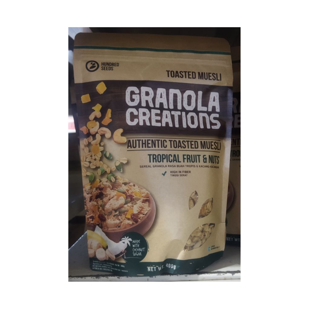 

GRANOLA CREATIONS TOASTED MUESLI TROPICAL FRUIT 400GR