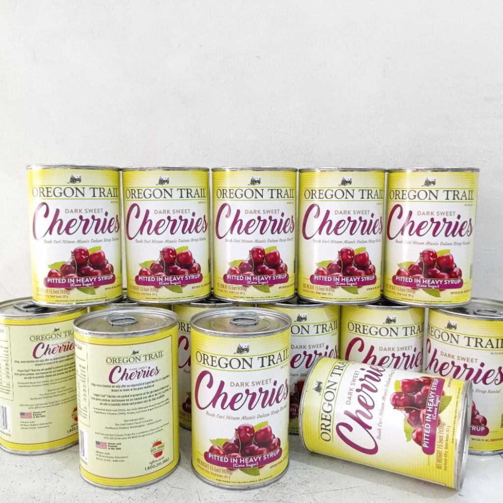 

Oregon trail dark sweet cherries 439 gram | dark sweet cherries | cherry hitam