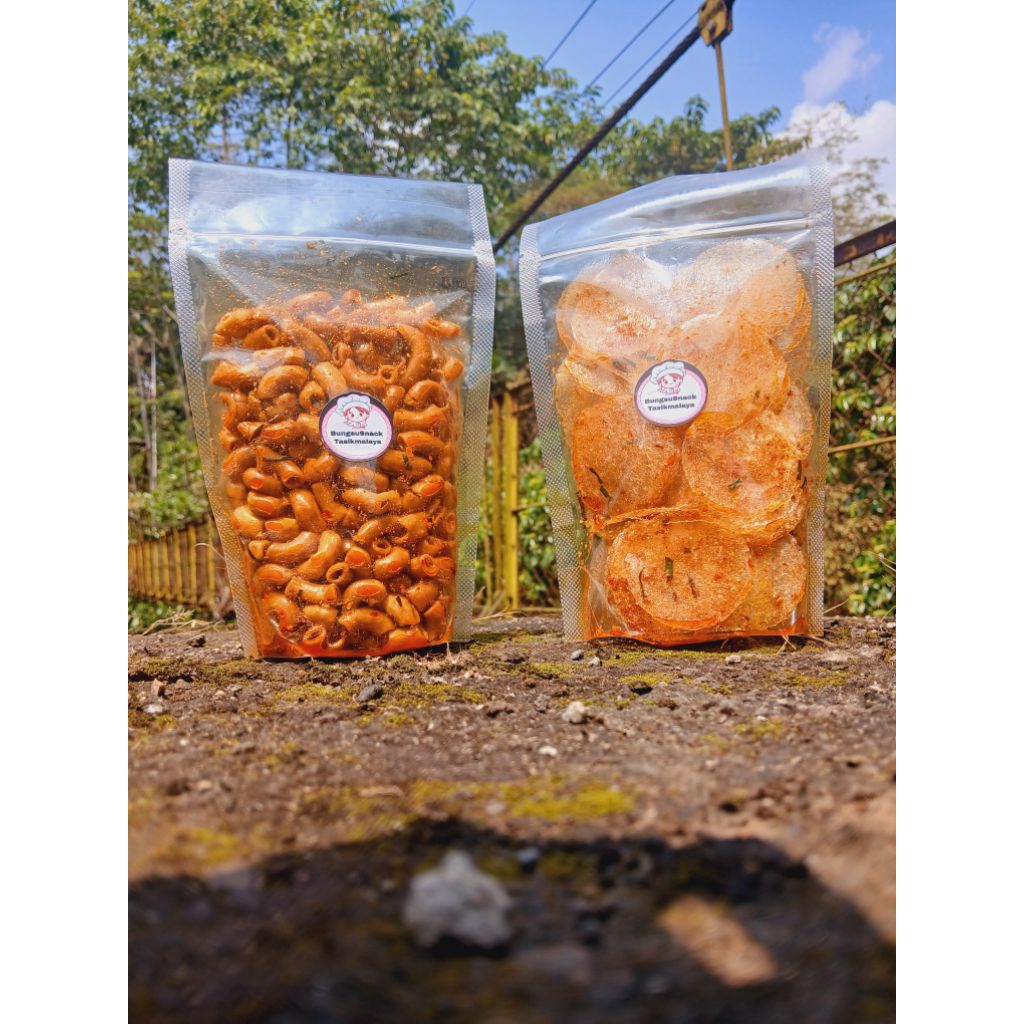 

Makroni dan kripik kaca ukuran 250 gr