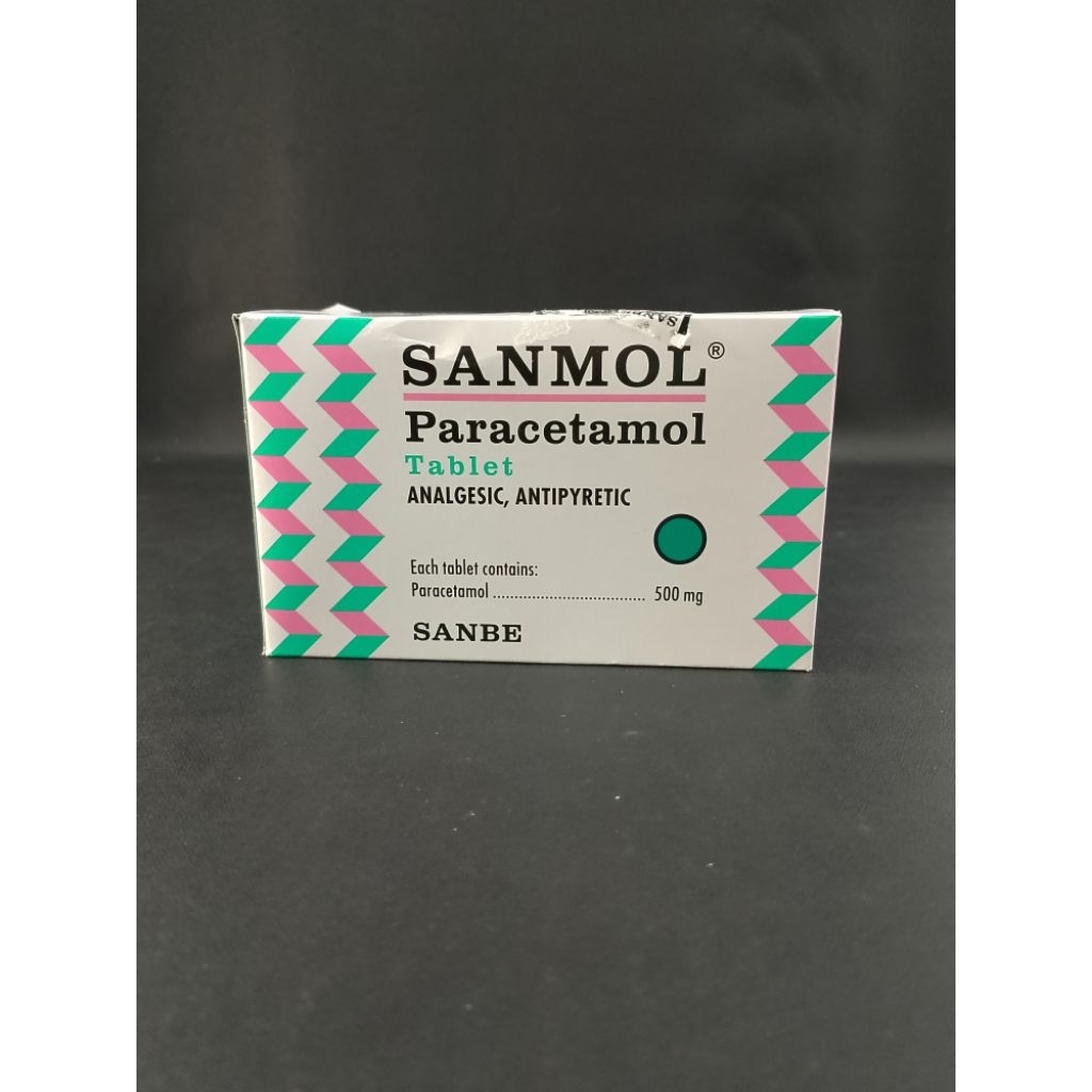 Sanmol Tablet isi 4, Obat Sakit Kepala, Paracetamol Obat Sakit Kepala
