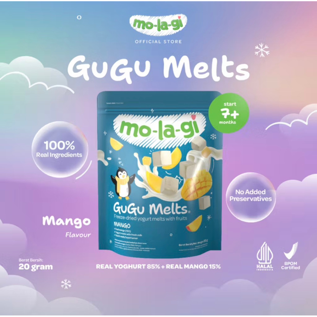 

molagi gugu melts freeze dried yogurt melts with fruits