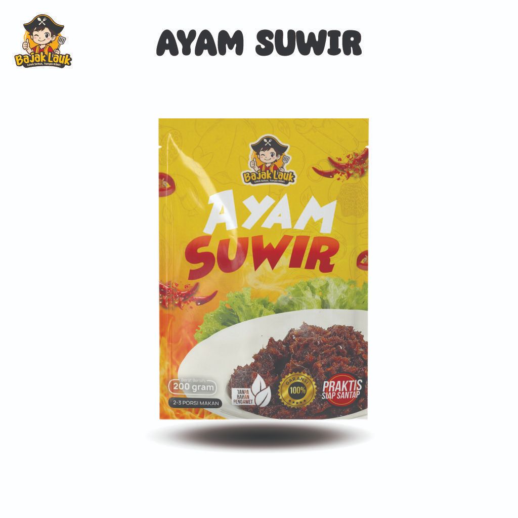 

Bajak Lauk - Ayam Suwir 200gr
