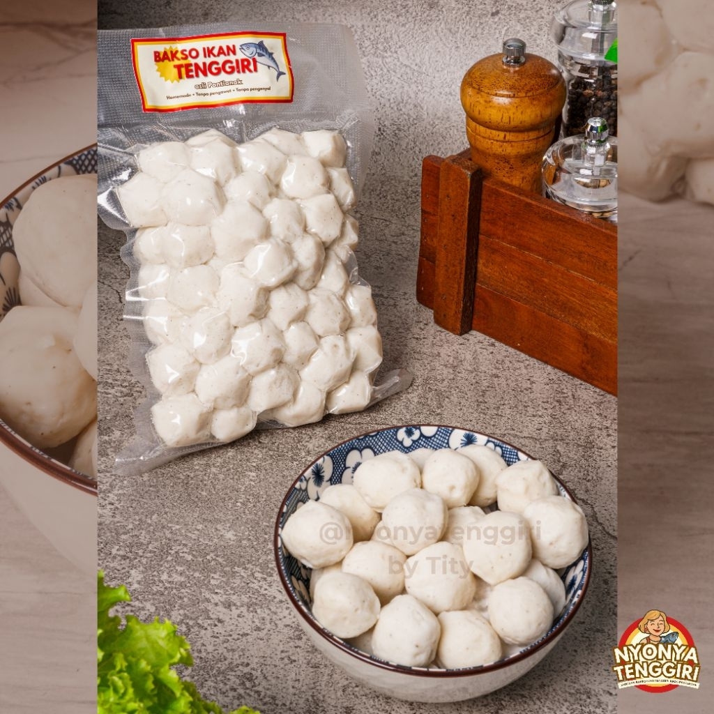 

Bakso Ikan Tenggiri Khas Pontianak - 500gr Vakum | Tanpa Pengawet dan Pengenyal | Frozen & Fresh