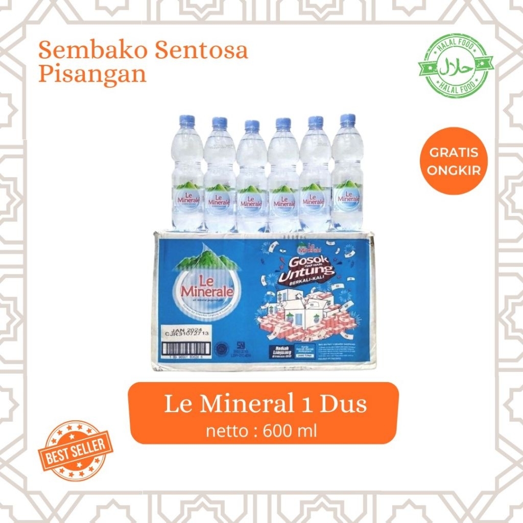 

Le Minerale 600 ml (1 Dus)