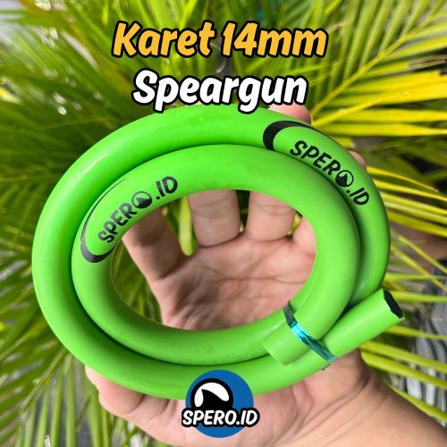 Karet Spearfishing SPERO.ID 14mm Hijau - Karet Panah Ikan Elastis Kuat (Inner Hole 1.5mm)