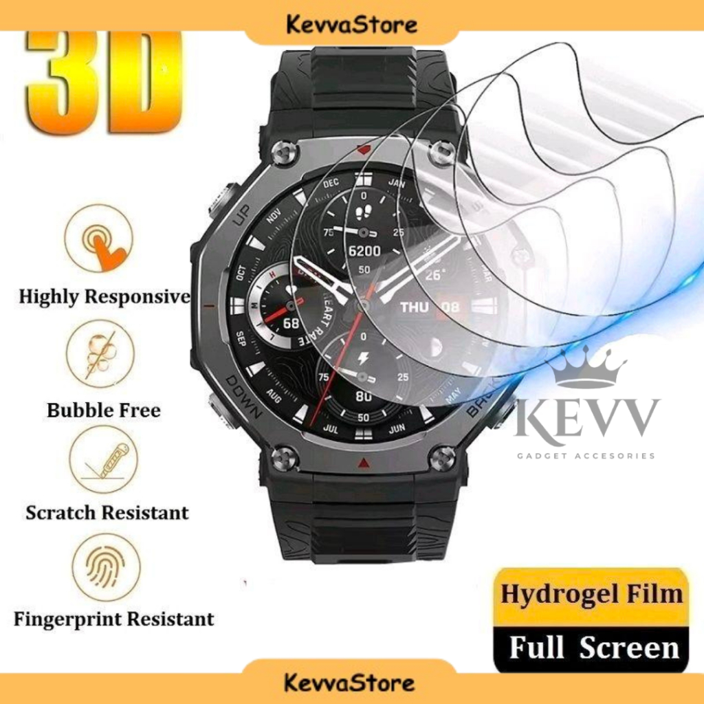 Amazfit T-Rex / T-Rex Pro / T-Rex 2 / T-Rex 3 Hydrogel Screen Protector