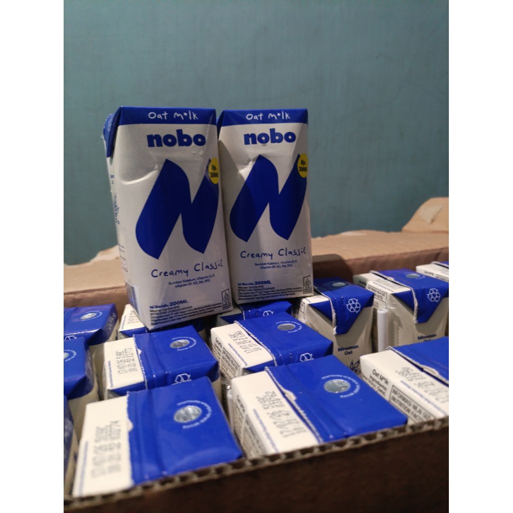

Susu Nobo Oat Milk Creamy Classic 200m 1 Dus isi 24 – Susu Oat Tanpa Laktosa