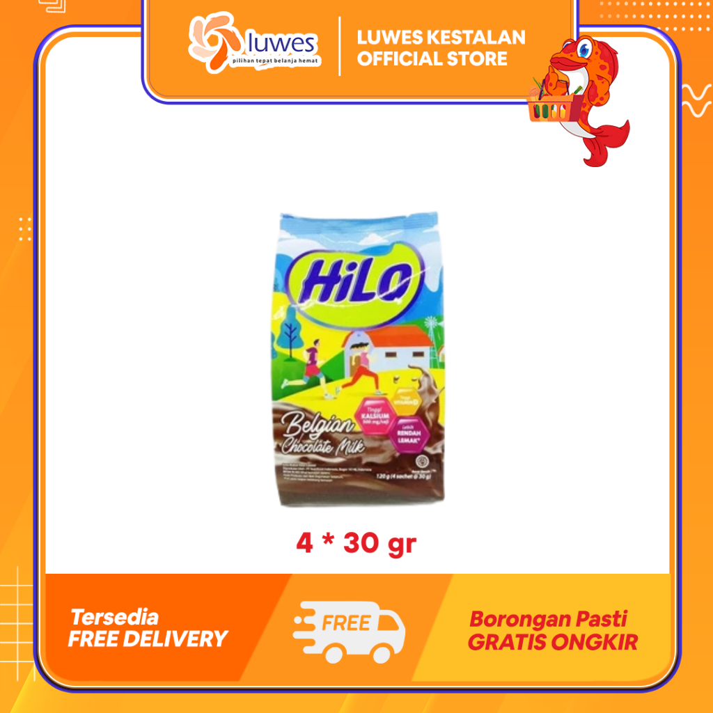 

Hilo Susu Bubuk 4pcs x 30gr Belgian Chocolate Milk Membantu Menjaga Kesehatan Sendi