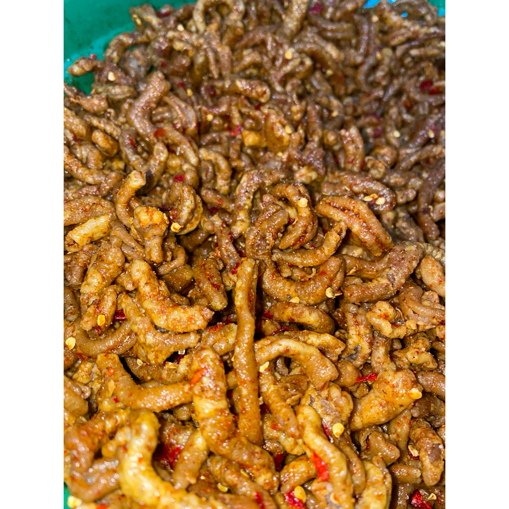 

500gr/usus crispy/seblak/usus pedas/usus/keripik usus/usus krispi/seblak pedas/sebring