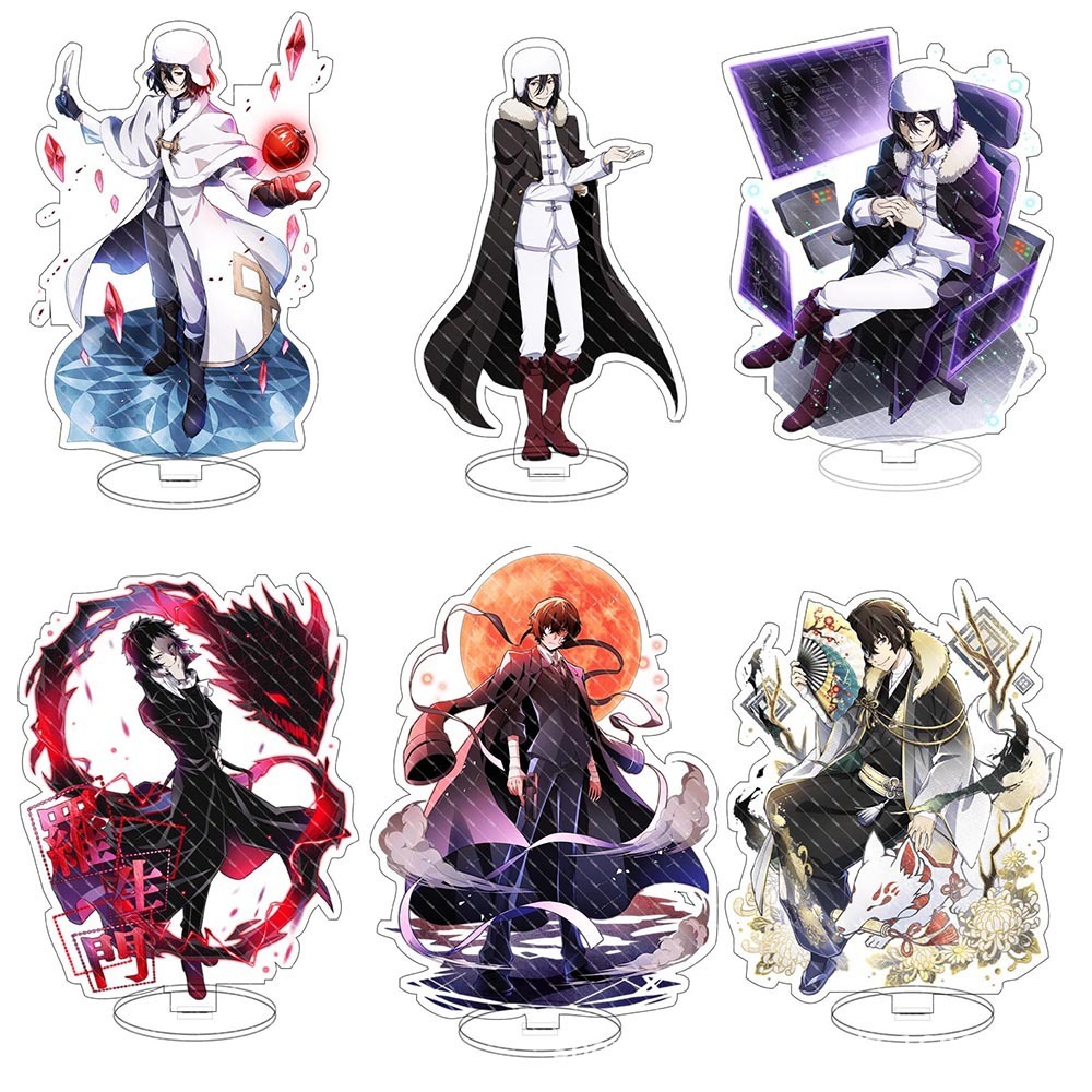 Standee Dazai Bungou Stray Dogs Akrilik Stand Besar 15cm Acrylic Bening Transparan Koleksi Figur Paj