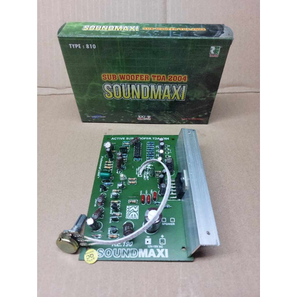 Kit Aktif Subwoofer TDA2004 TDA2005 12V DC