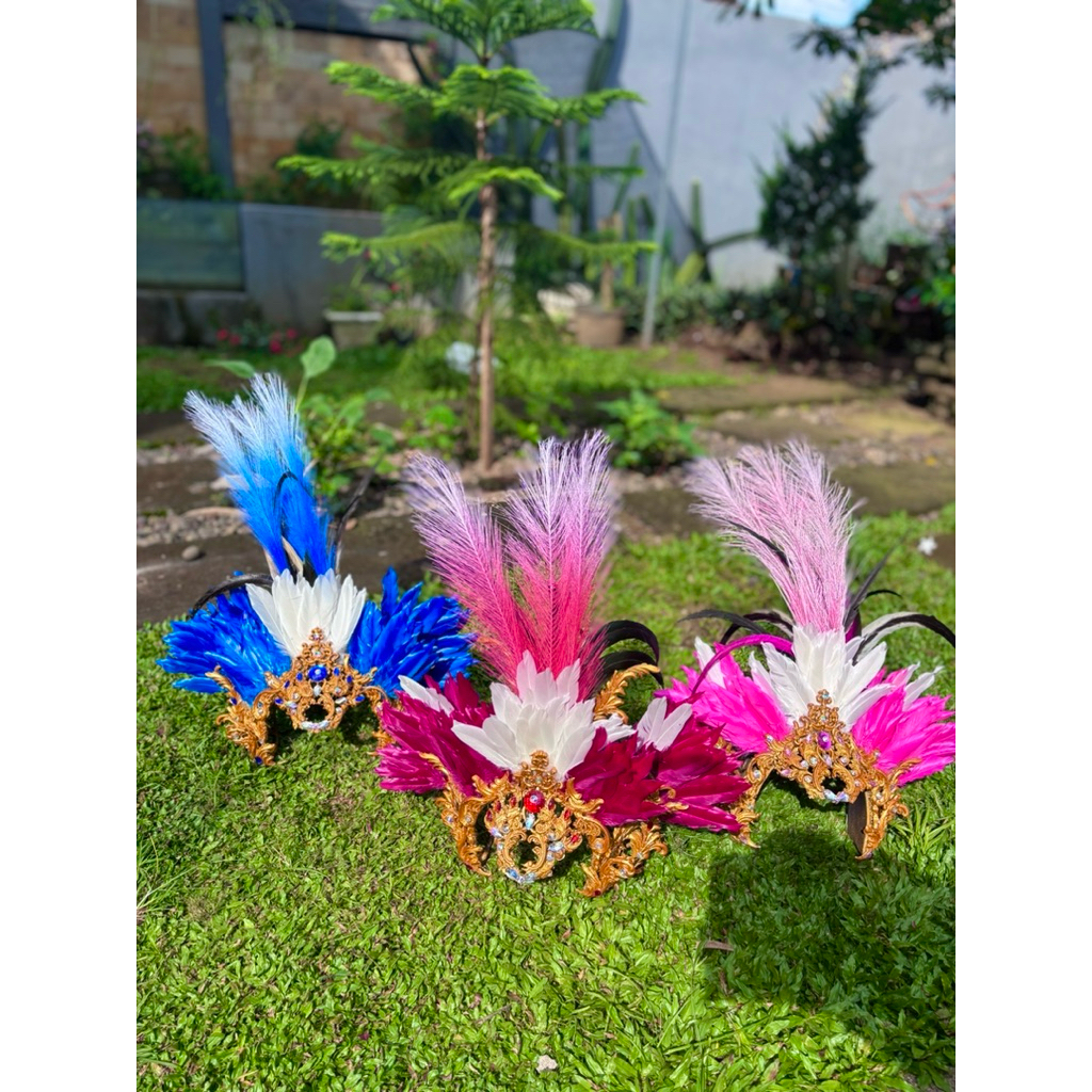 Mahkota anak | Mahkota karnaval | headpice karnaval | mahkota anak bulu