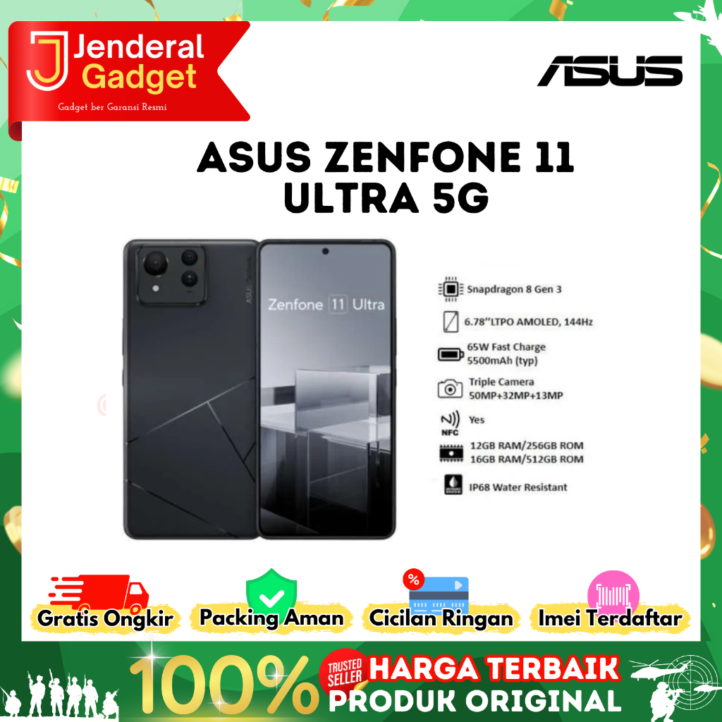 Asus Zenfone 11 Ultra 5G 16/512GB NFC resmi