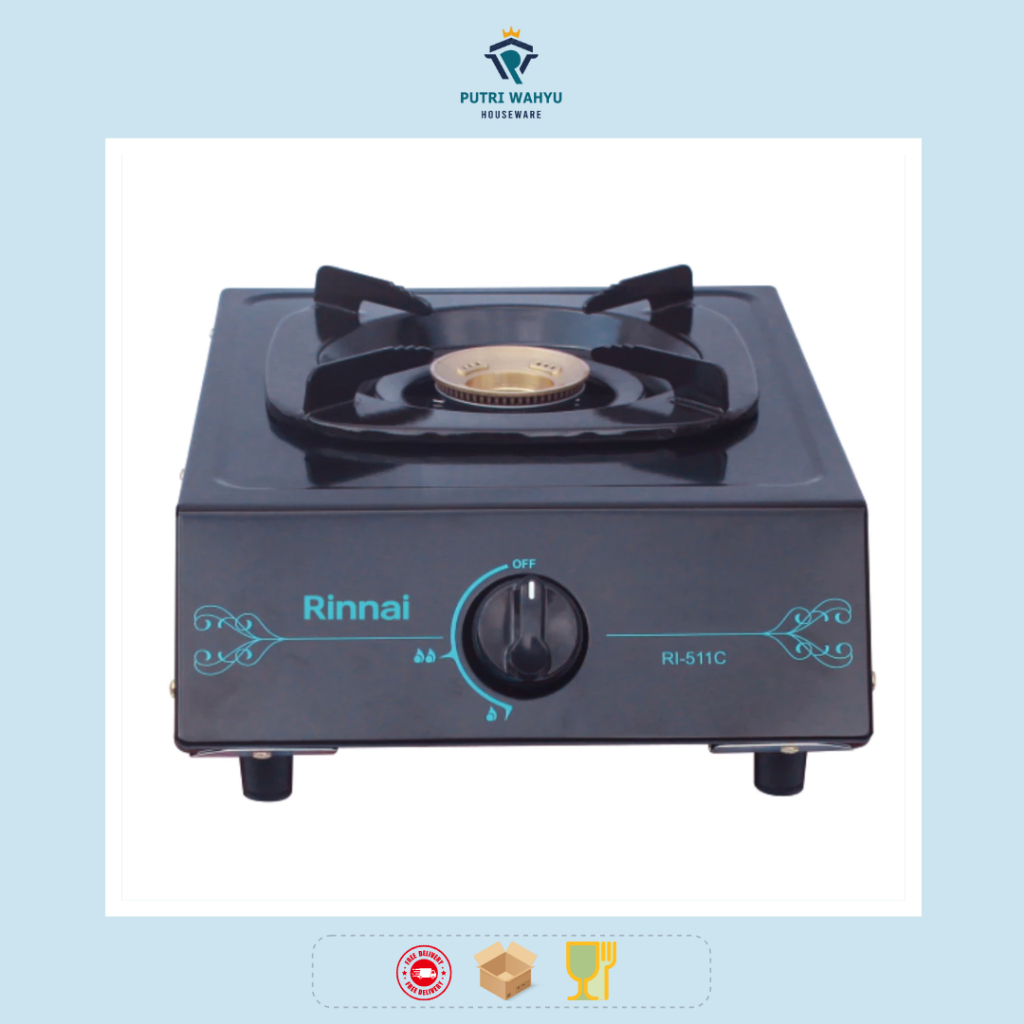 Kompor RINNAI 511C Single Satu Tungku 1 Burner Portable