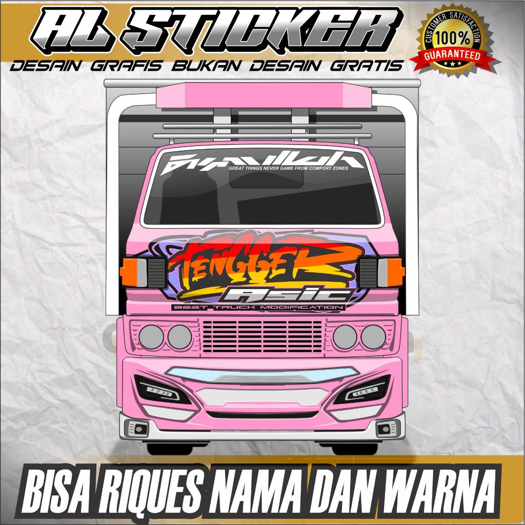 JUAL STICKER CUTTING KABIN TRUK CANTER OMPLONG GIGA RAGASA TERBARU