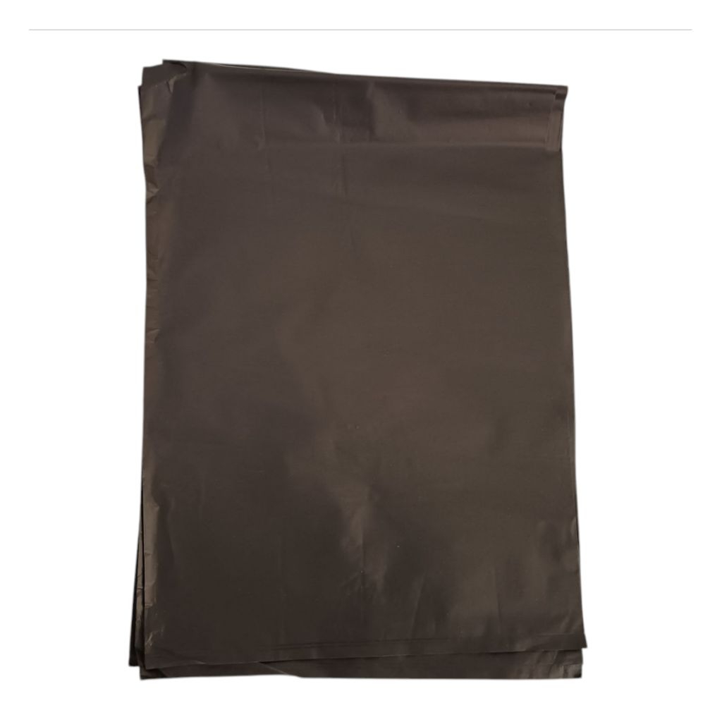 

PLASIK PACKING HITAM ( HDPE ) HIGH DENSYTY POLYETHYLENE ISI 10 PCS TANPA LEM/PLONG