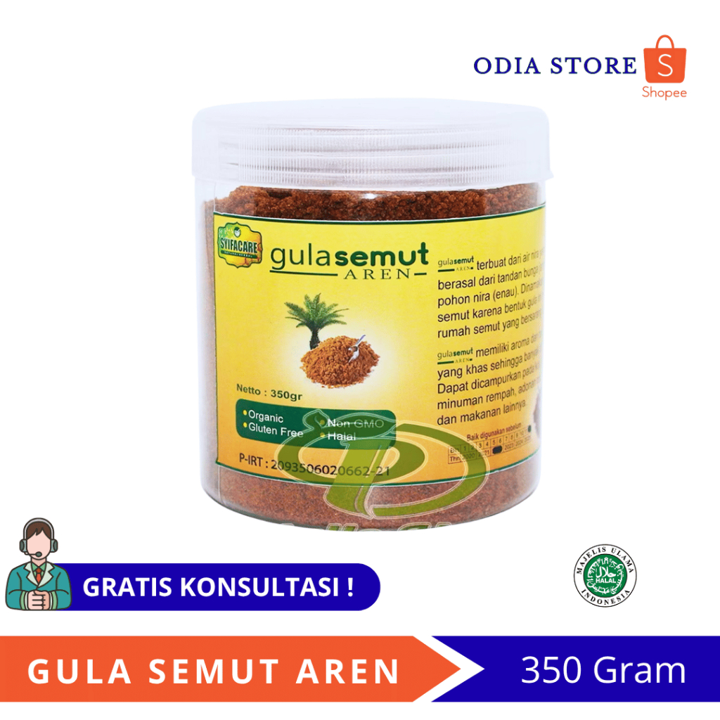 

Gula Semut Aren 350gr - Gula Aren Murni untuk Kesehatan, Minuman, dan Kue