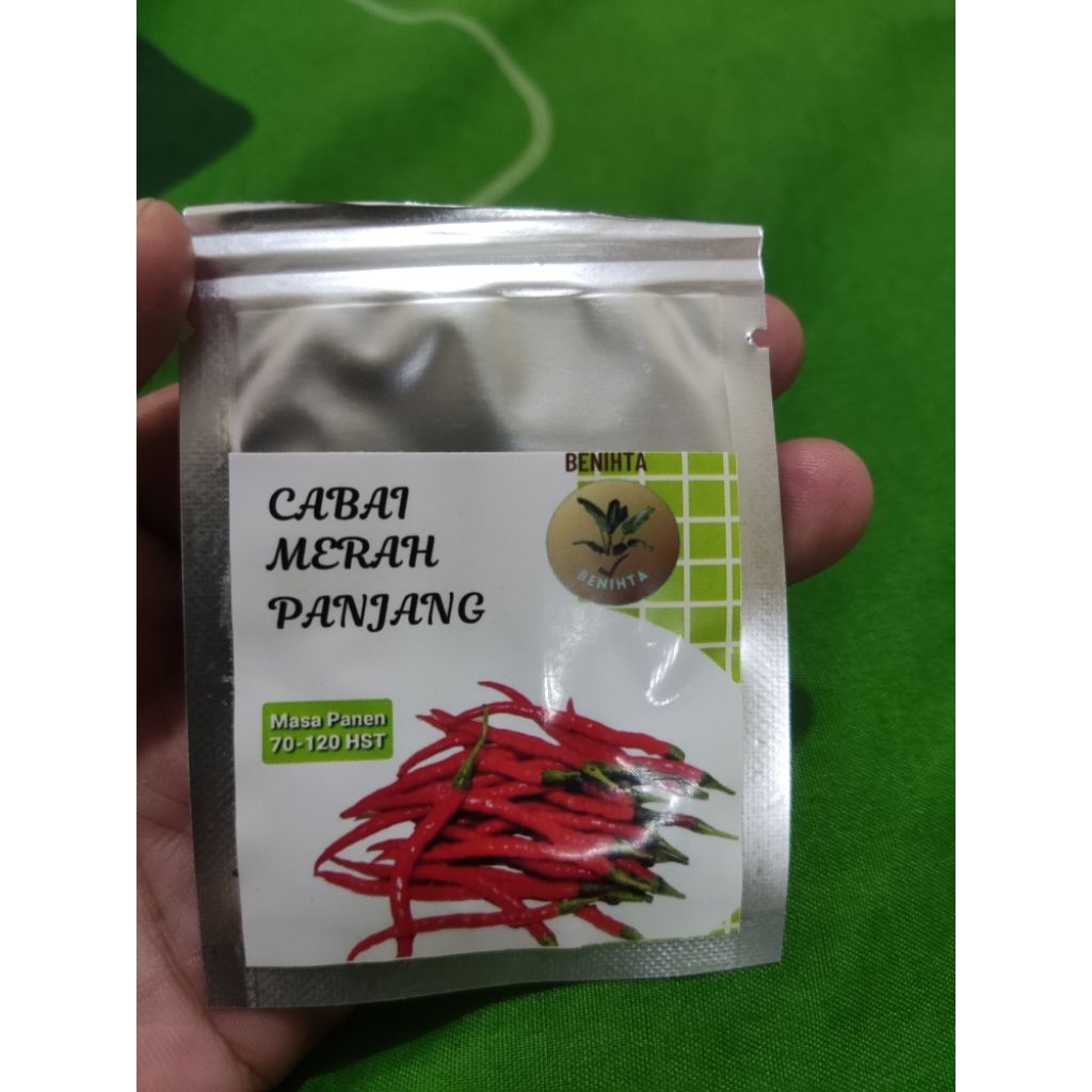 Benih Cabe merah/35 biji benih kemasan premium