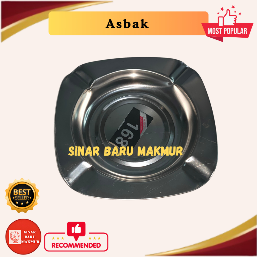 Asbak rokok stainles / Asbak rokok murah / Asbak rokok kecil