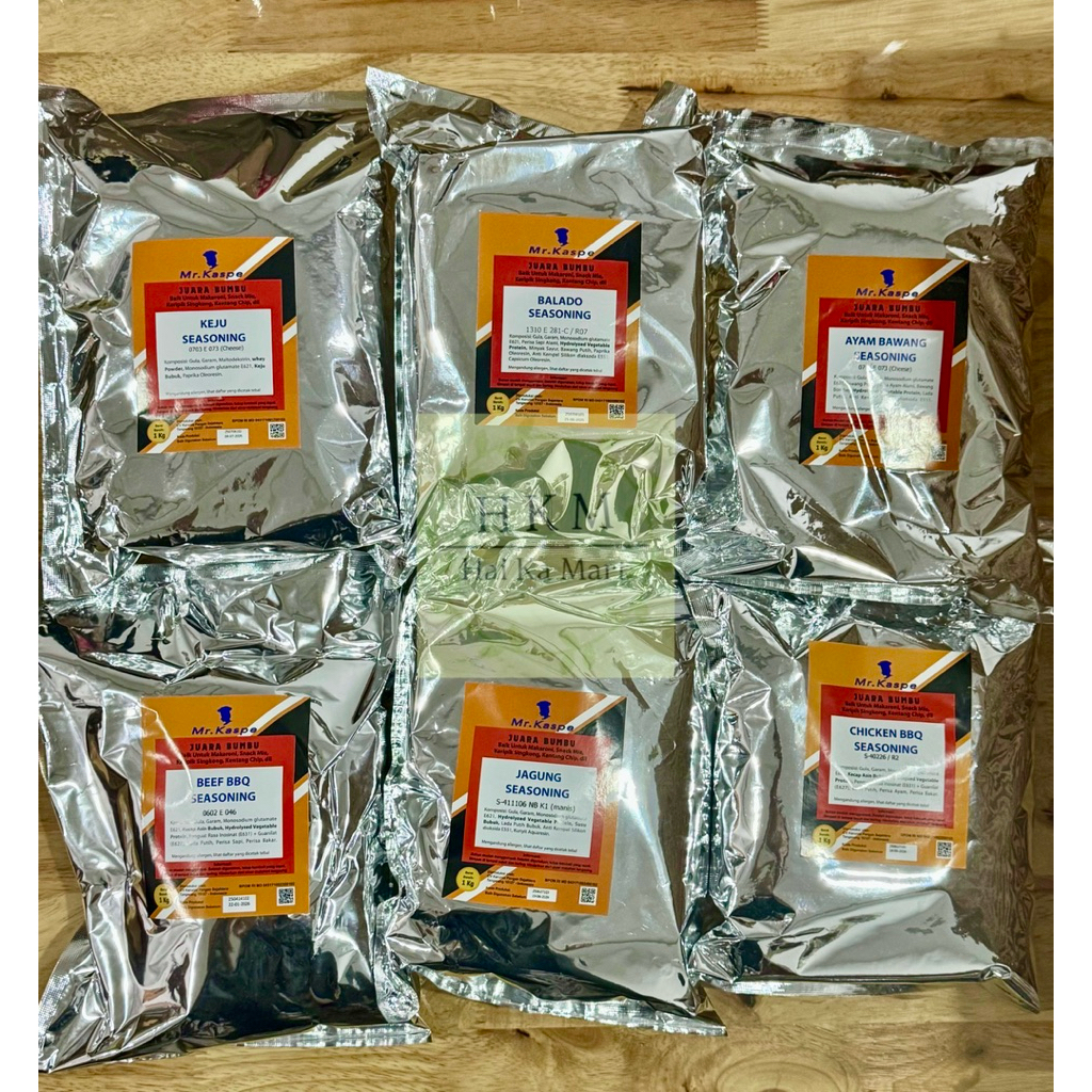 

Bumbu Tabur 1 kg . Bumbu Halal Rasa Balado , Jagung , Keju