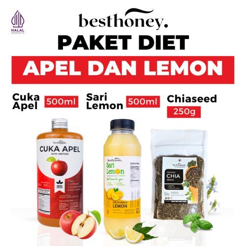 

Best Honey Paket Bundling Paket Diet Cuka Apel 500ml Chia Seed 250gr Sari Lemon 500ml