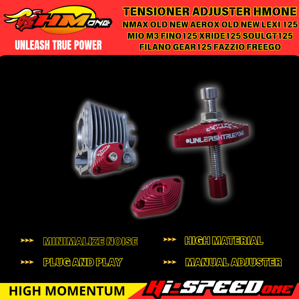Tensioner manual hmone Aerox MioM3 Nmax Lexi Fino Xride 125 Filano Gear Vixion Mxking adjustable cnc