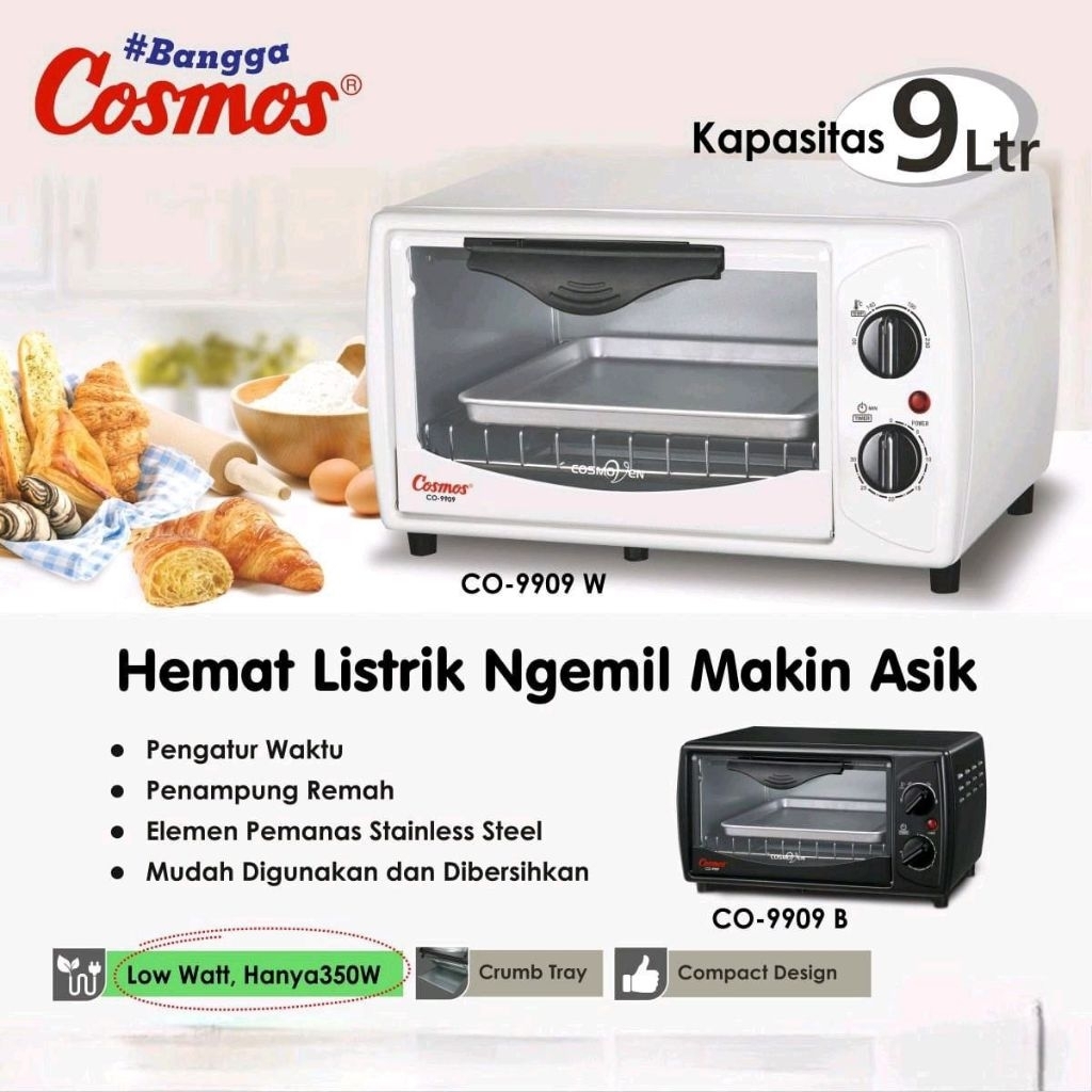 CO-9909 W Oven Cosmos 9 liter / Oven Cosmos CO9909w/CO 9909W
