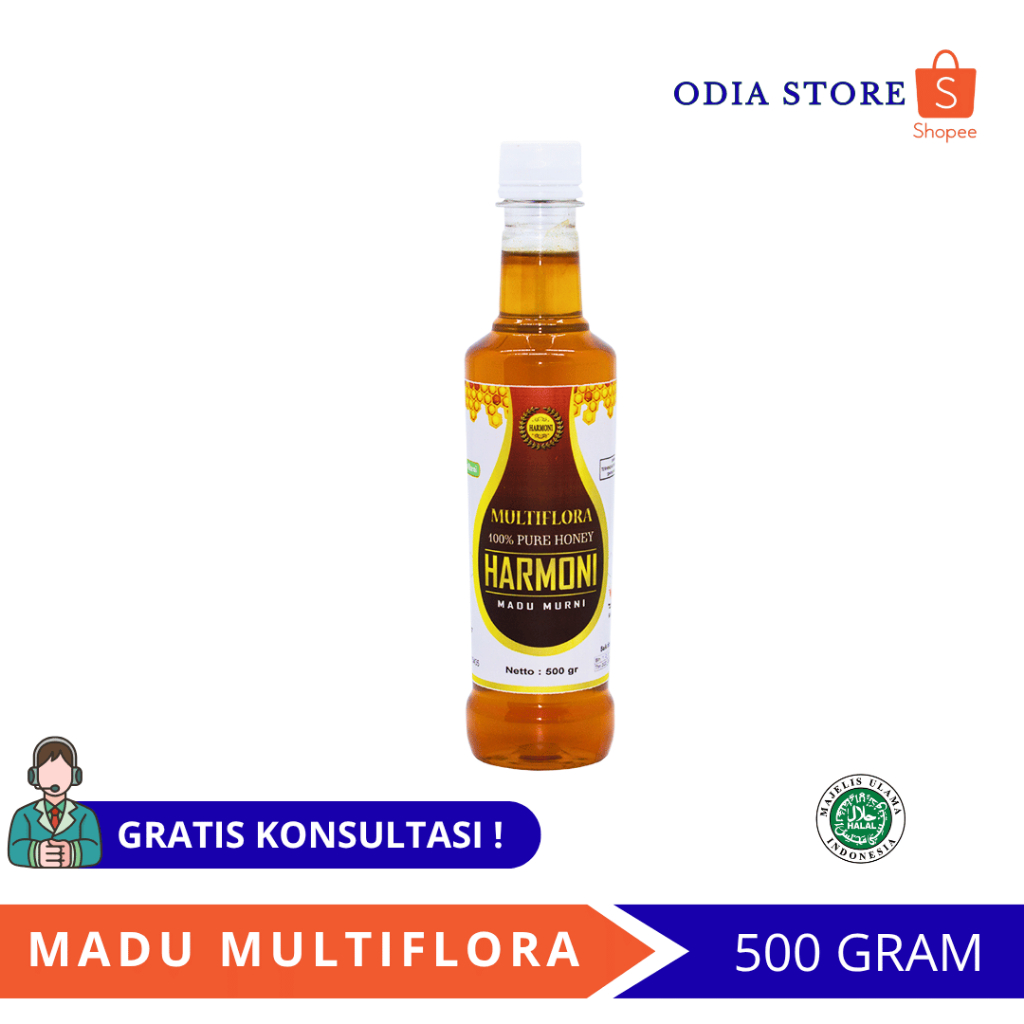 

Madu Murni Multifloral 100% Pure Honey 500gr – Madu Alami Berkualitas