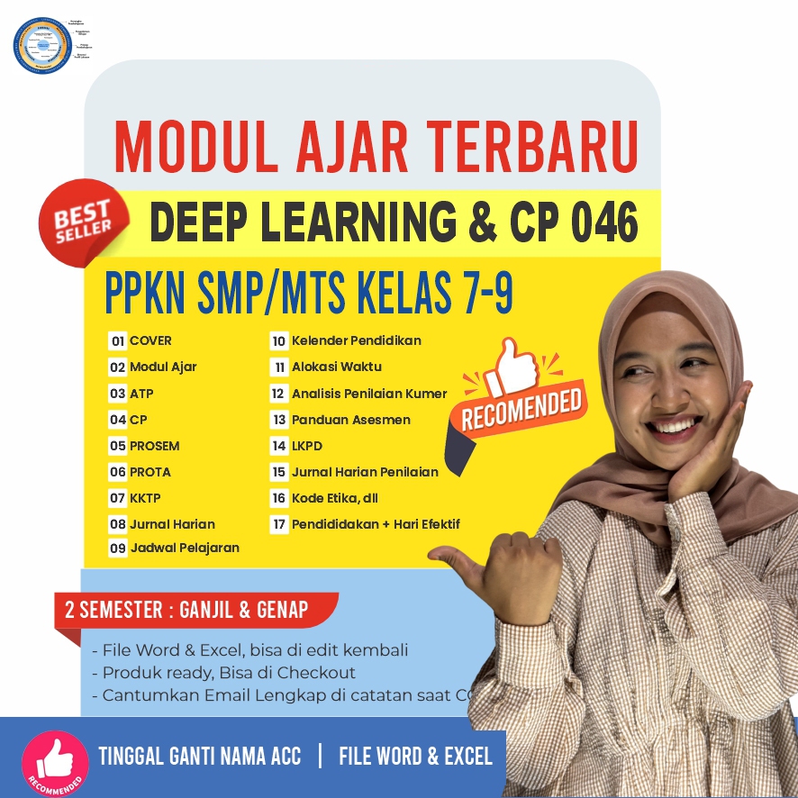 

PERANGKAT MODUL AJAR DEEP LEARNING MEPEL PKN JENJANG SMP/MTS KELAS 7,8,9
