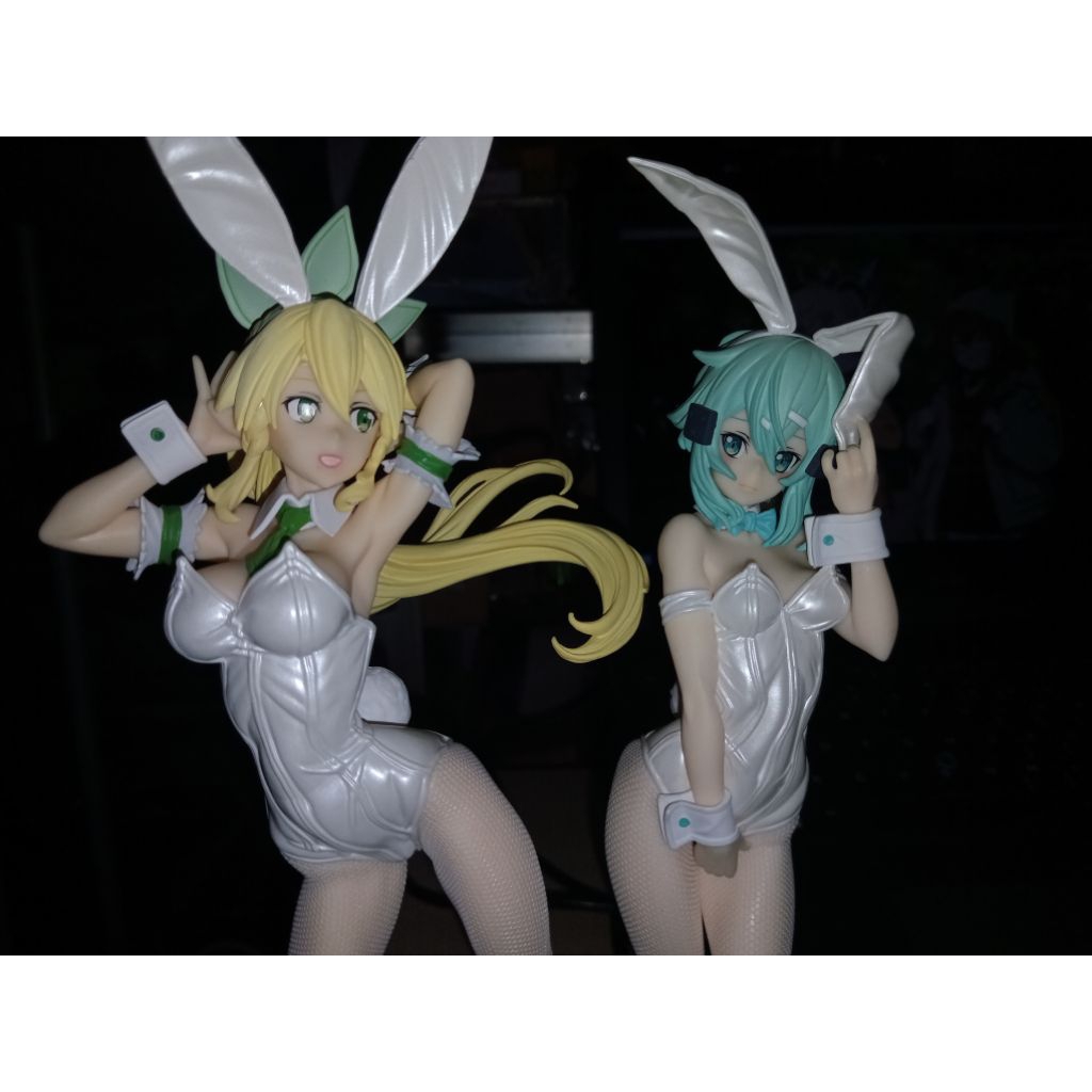 Sword Art Online Sinon Bicute Bunnies White Pearl ver (FuRyu) & Leafa Bicute Bunnies White ver (FuRy