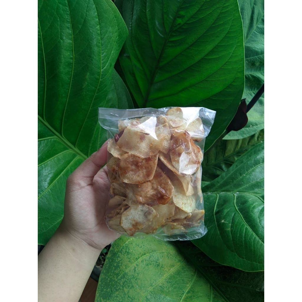 

Ceriping Pencok Kimpul homemade – Keripik Pedas Khas Singkong Kimpul, Gurih dan Renyah