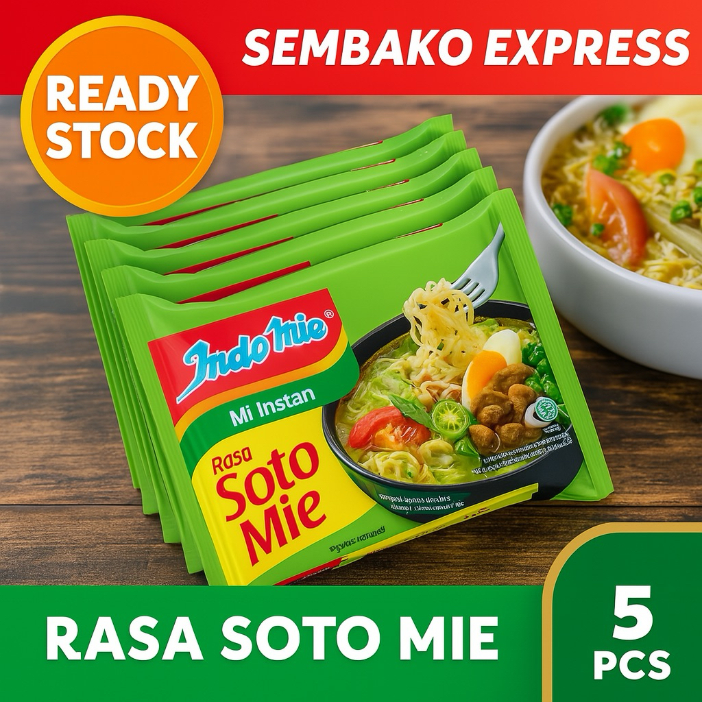 

Indomie Soto Mie - Mi Instan Kuah Rasa Segar (5 Bungkus)